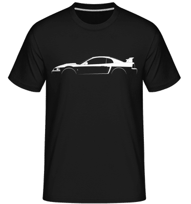'Ford Mustang SVT Cobra R' Silhouette -  T-Shirt Shirtinator homme - Noir - Devant