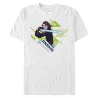 Star Wars - The Clone Wars - Anakin Ani Angled - Männer T-Shirt - Weiß - Vorne