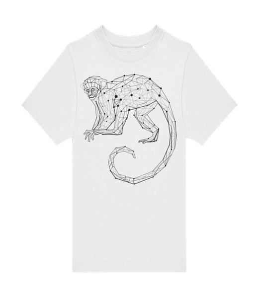 Aperçu: Polygon Singe - T-shirt homme B&C - Blanc - Devant