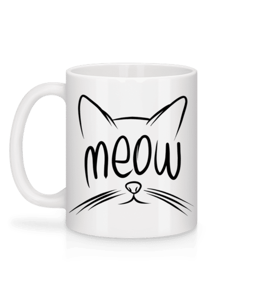 Aperçu: Meow - Mug en céramique blanc - Blanc - Derrière