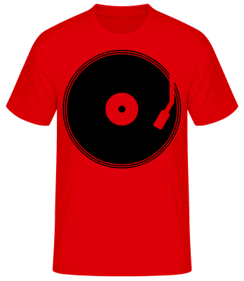 Enregistrement DJ - T-shirt standard Homme - Rouge - Devant