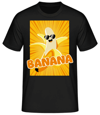 Banana - Men's Basic T-Shirt - Black - Front