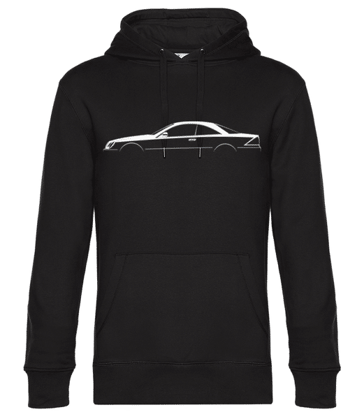 Aperçu: 'Mercedes CL C215' Silhouette - Sweat à capuche premium Unisexe - Noir - Devant