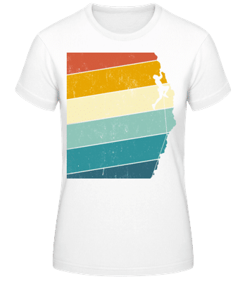 Grimpeur Rétro Homme - T-shirt standard Femme - Blanc - Devant