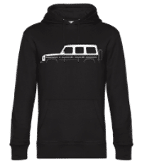 'Mercedes-Benz G W464' Silhouette - Sudadera estándar para hombre - Negro - delante