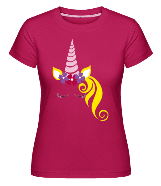 Preview: Sleeping Unicorn -  Shirtinator Women's T-Shirt - Magenta - Front