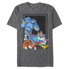 Disney - Aladin - Photo de groupe Poster in the Lamp - Homme T-shirt