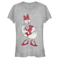 Disney Classics - Mickey Mouse - Daisy Duck Snowflaked Daisy - Christmas - Women's T-Shirt - Heather grey - Front