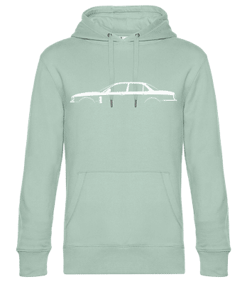 'Jaguar XJ Portfolio (X358)' Silhouette - Men’s Standard Hoodie - Mint Green - Front