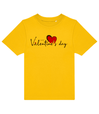 Valentines Day - Camiseta niño B&C - Amarillo - delante