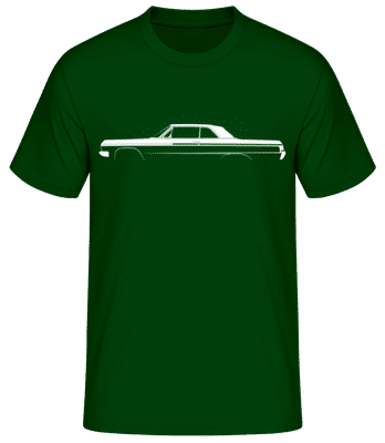 'Chevrolet Impala SS 1964' Silhouette - T-shirt standard Homme - Vert bouteille - Devant