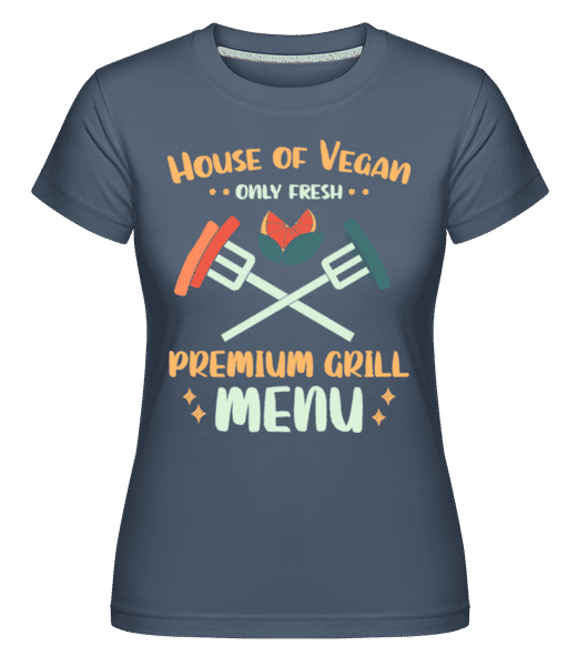 Preview: House Of Vegan -  Shirtinator Women's T-Shirt - Denim - Front