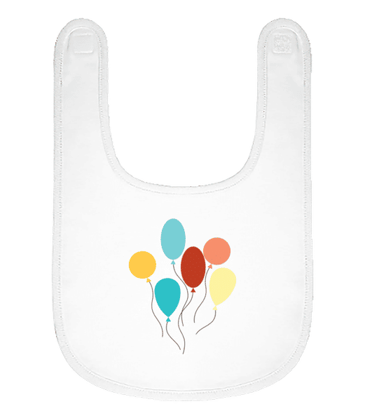 Aperçu: Beaucoup De Ballons - Bavoir Bébé bio - Blanc - Devant