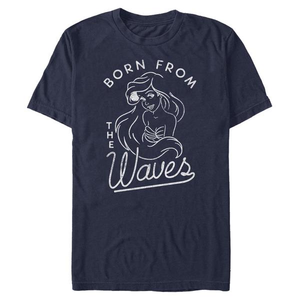 Aperçu: Disney - Ariel La Petite Sirène - Malá mořská víla Waves - Homme T-shirt - Bleu marine - Devant