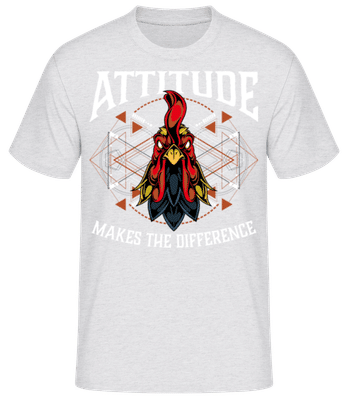 Attitude Makes The Difference - T-shirt standard Homme - Gris chiné - Devant