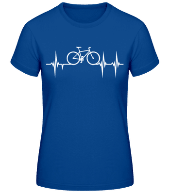 bike heartbeat - Women's Basic T-Shirt - Royal blue - Front