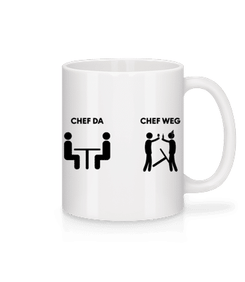 Chef Da Chef Weg - Tasse - Weiß - Vorne