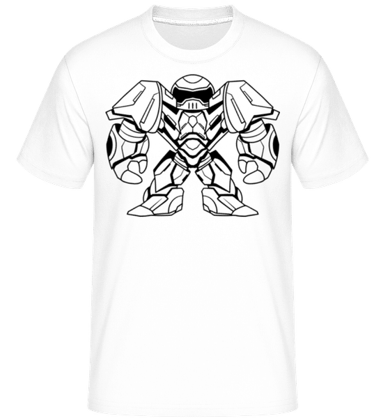 Silhouette D'enfant Méca -  T-Shirt Shirtinator homme - Blanc - Devant