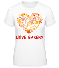 Love Bakery - T-shirt standard Femme - Blanc - Devant