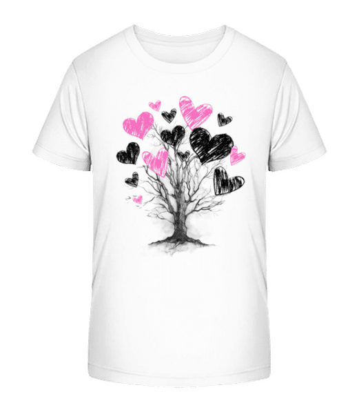 Aperçu: Abre De Cœur - T-shirt bio Enfant Stanley Stella 2.0 - Blanc - Devant