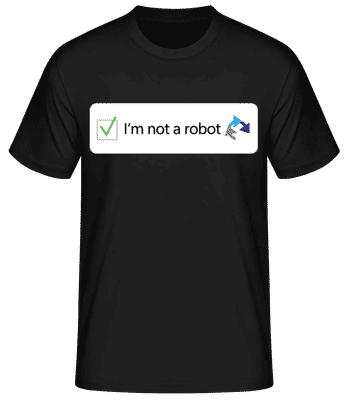 I'm Not A Robot - T-shirt homme B&C - Noir - Devant