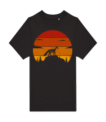 Retro Západ Slnka Líška · Detské tričko B&C