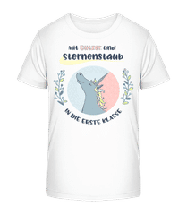 Mit Glitzer in die Erste Klasse Einhorn · Kinder Bio T-Shirt Stanley Stella 2.0