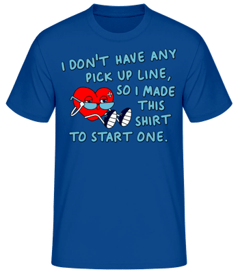 Pick Up Line - T-shirt standard Homme - Bleu royal - Devant