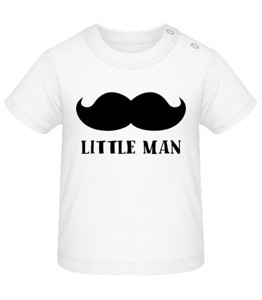 Aperçu: Little Man Mustache - T-shirt Bébé - Blanc - Devant