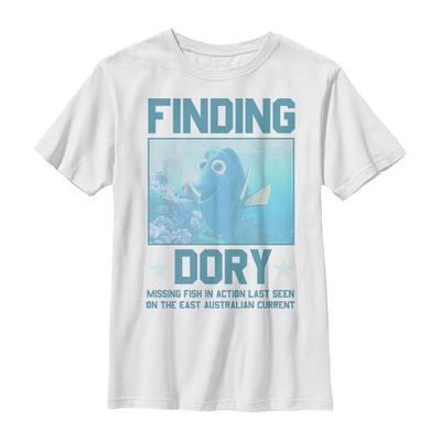 Pixar - Hľadá sa Dory - Dory Find Her - Detské Tričko - Biela - Predné