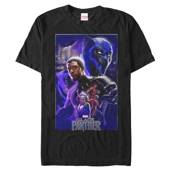 Marvel - Skupina Panther Light - Homme T-shirt - Noir - Devant