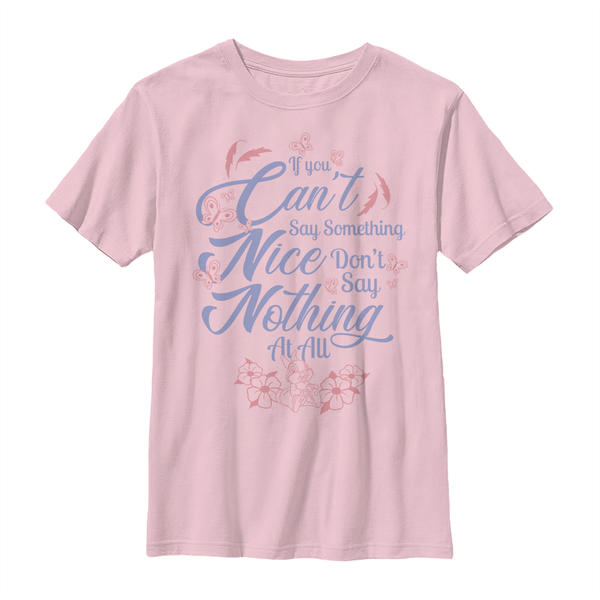 Aperçu: Disney - Bambi - Thumper Can't Say Something Nice - Enfant T-shirt - Rose - Devant