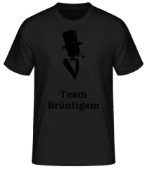 Gentlemen Team Bräutigam Schwarz · Männer Basic T-Shirt