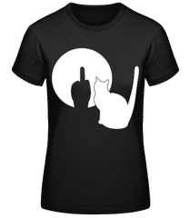 Ombre de chat Doigt d'honneur · T-shirt femme B&C