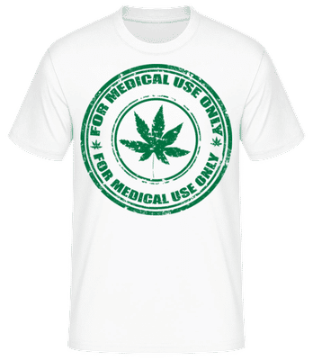 Marijuana Medical Use Only - T-shirt standard Homme - Blanc - Devant