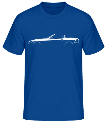 'Mercedes-Benz SLK R170' Silhouette - Pánske basic tričko - Kráľovská modrá - Predné