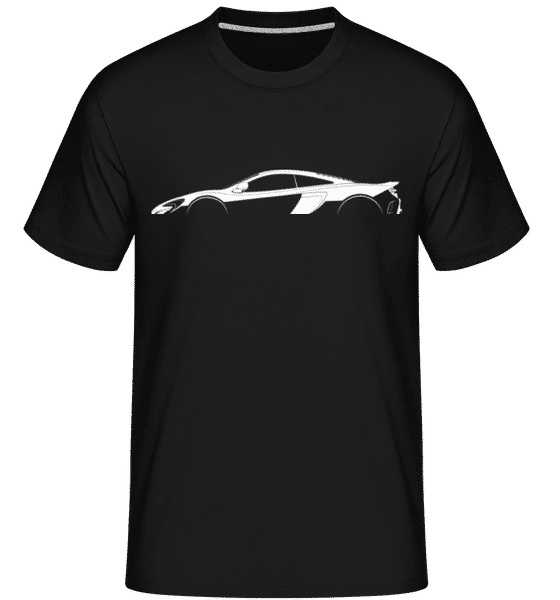 Aperçu: 'McLaren 675LT' Silhouette -  T-Shirt Shirtinator homme - Noir - Devant