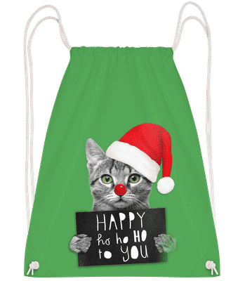 Happy Ho Ho Ho To You - Sac à dos Drawstring - Vert irlandais - Vorn