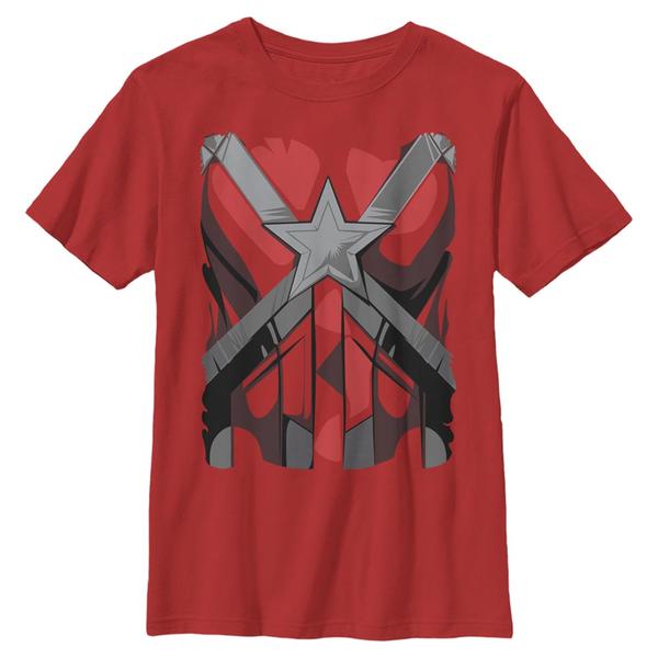 Preview: Marvel - Black Widow - Red Guardian Costume - Kids T-Shirt - Red - Front