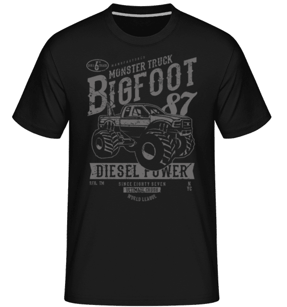 Aperçu: Big Foot -  T-Shirt Shirtinator homme - Noir - Devant