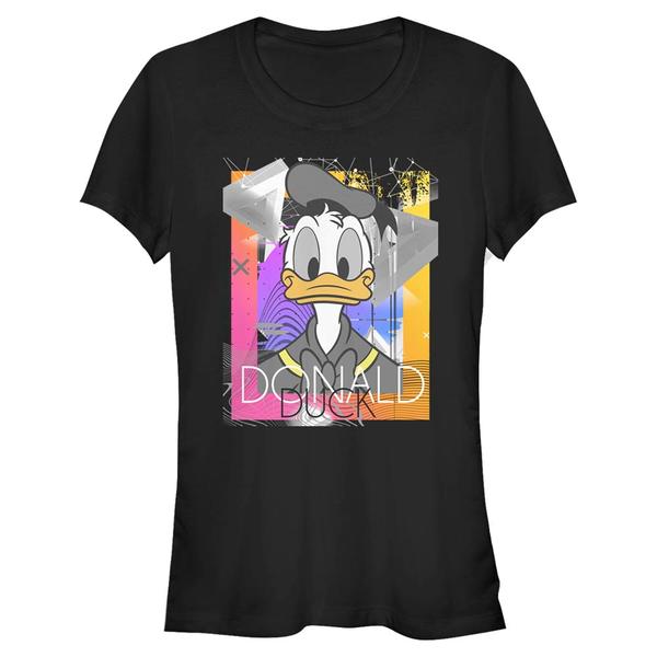 Aperçu: Disney Classics - Mickey Mouse - Donald Duck Eighties Duck - Femme T-shirt - Noir - Devant
