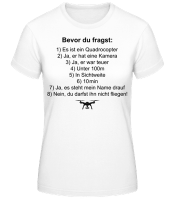 Dronen Fanatiker - Frauen T-Shirt B&C - Weiß - Vorne