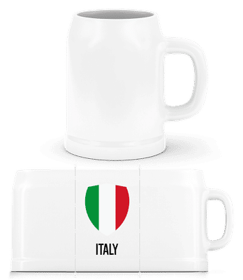 Italy - Beer Mug - White - Front