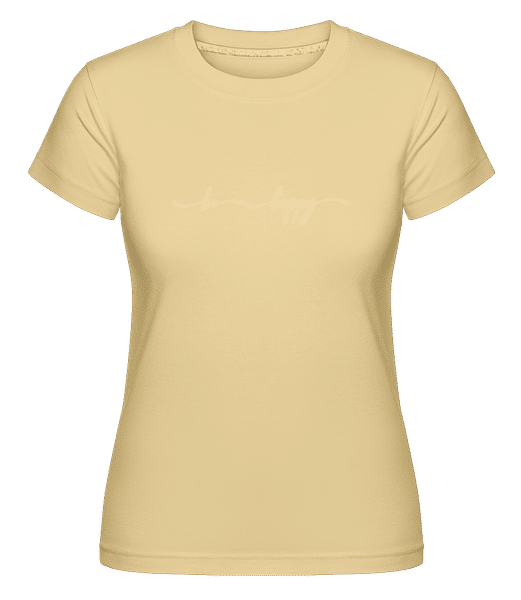 Preview: Be Happy -  Shirtinator Women's T-Shirt - Yellow - Front