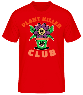 Plant Killer Club - Men's Basic T-Shirt - Red - Front