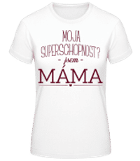 velmoc Mama - Dámské basic tričko - Bílá - Napřed