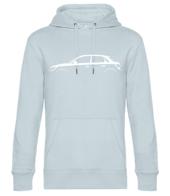 'Audi A1 Sportback (8X)' Silhouette - Sweat à capuche standard homme - Bleu clair - Devant