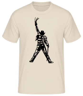 Freddy - Männer Basic T-Shirt - Creme - Vorne