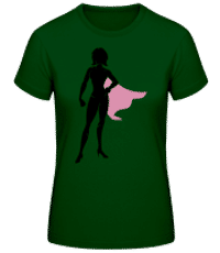 Superwoman Silhouette - T-shirt standard Femme - Vert bouteille - Devant