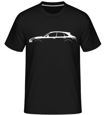 'Porsche Macan S 95B' Silhouette -  Shirtinator Men's T-Shirt - Black - Front